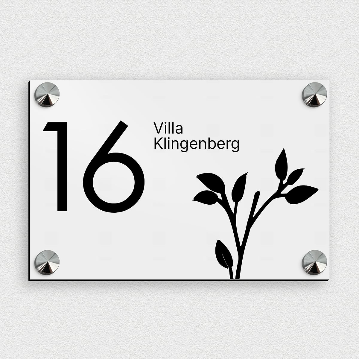 Kunststoff-Schild A6, 100x150 Mm, Halbsteif – Mit Stay At Home Aufdruck