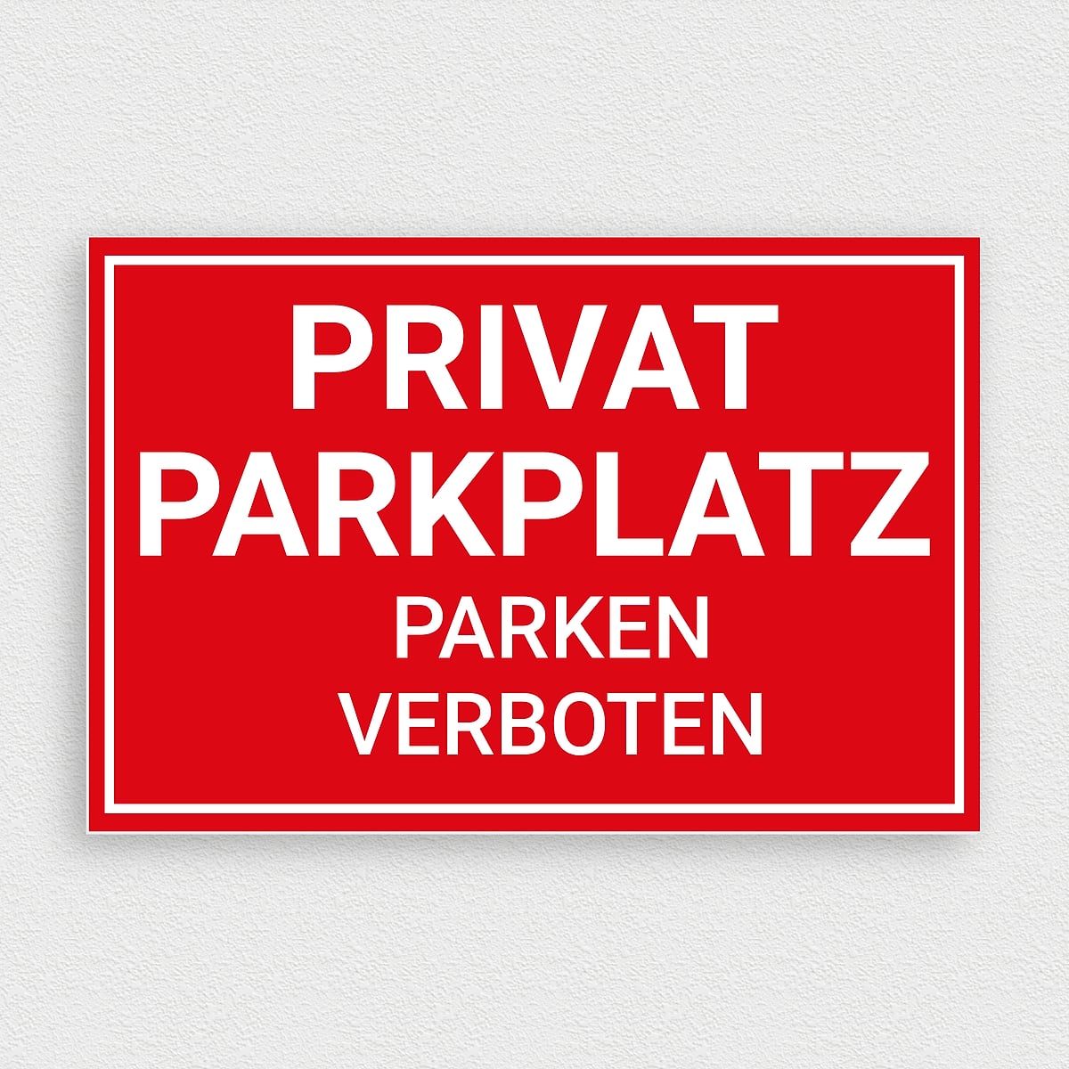 „Parken Verboten“ Schild – 400 X 300 Mm, 1,5 Mm Stark, Gelb/schwarz, Wetterfest