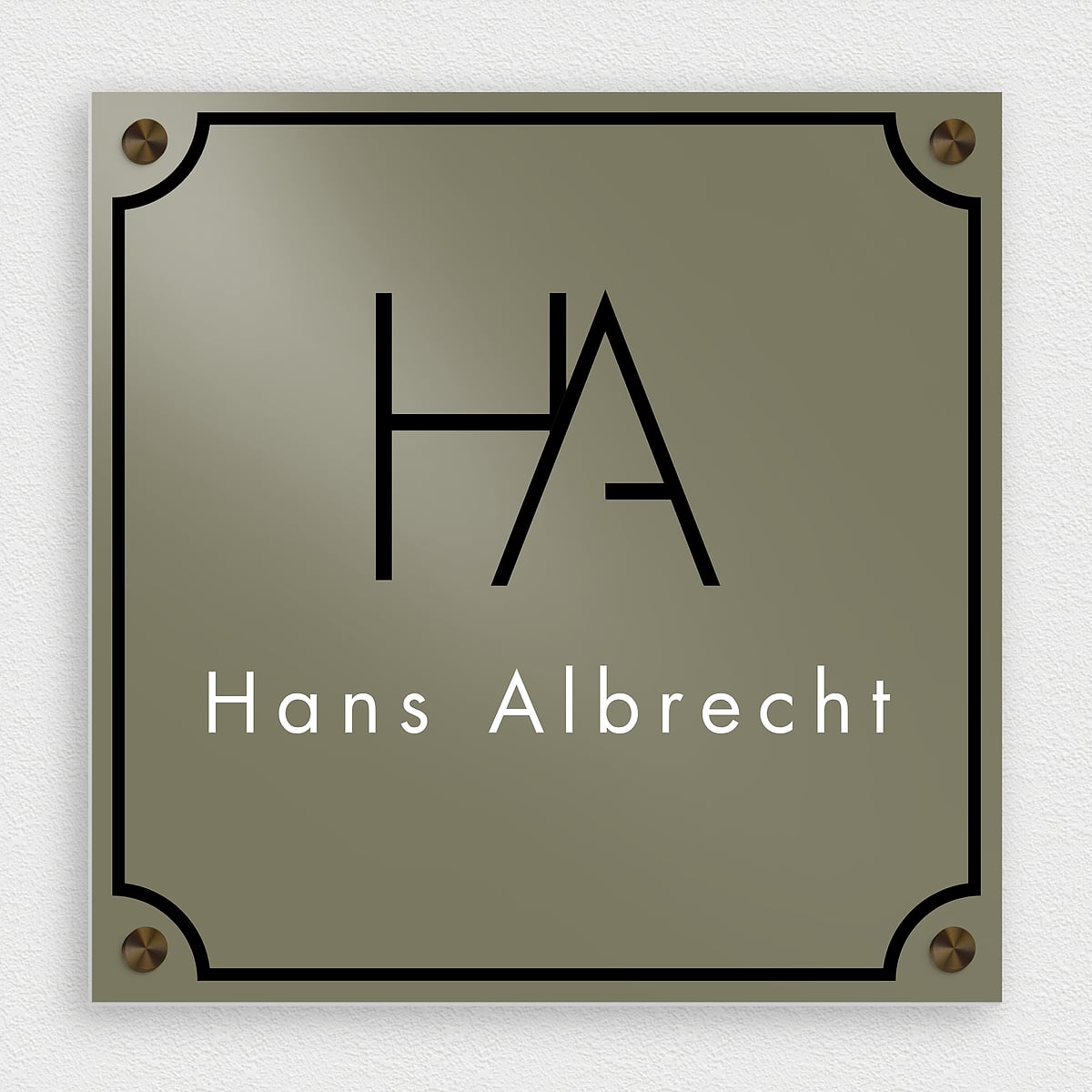 ELGRAW Firmenschild Aus Aluminium-Verbundmaterial – Wetterfest & Individuell Für Praxis Oder Büro