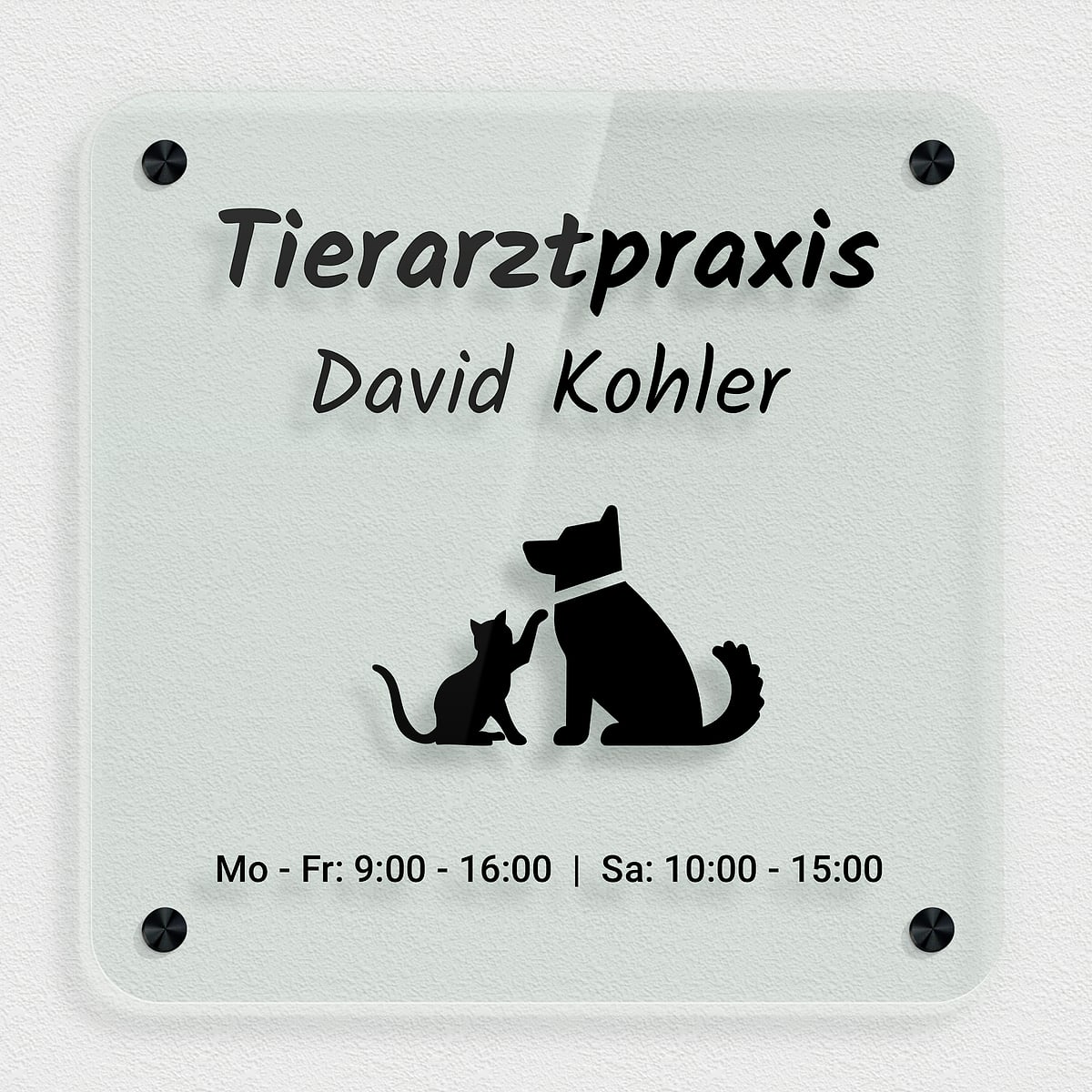 Firmenschild Acrylglas, Acrylglas Schild selbst gestalten