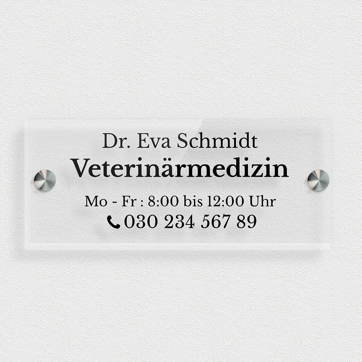 Praxisschild Tierarzt | Persönliche Gestaltung