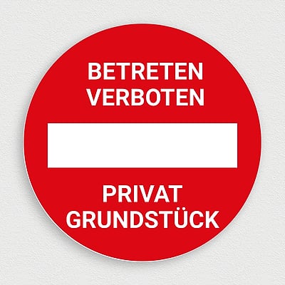 Private Road Schilder-Set – 2 Stück, 25,4 X 35,6 Cm, Reflektierendes Aluminium-Warnschild