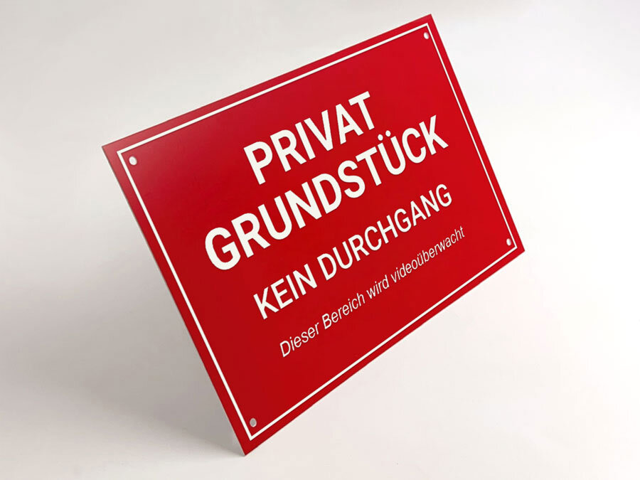 'No Dumping' Schild Aus Aluminium – 20,3x30,5cm, Mit Pfahl, Für Garten, Hof & Privatgrundstück